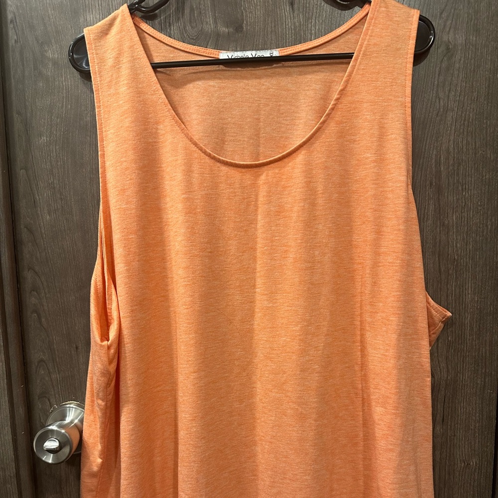 Michelle Mae Women's Sleeveless Orange Top